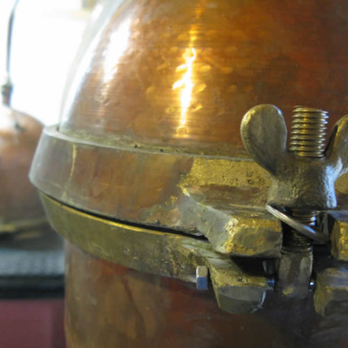 Tsipouro distillation a traditional drink in the area of Zagorochoria
